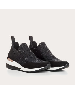 Baskets compensées en lycra