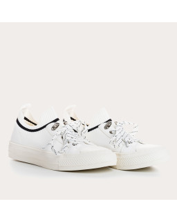 Sneakers for fabric two-tone woman