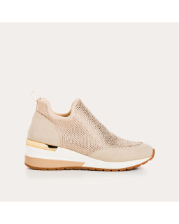 Wedge sneakers in Lycra