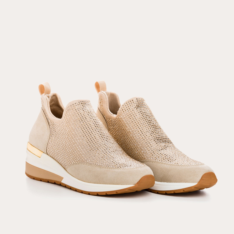 Wedge sneakers in Lycra