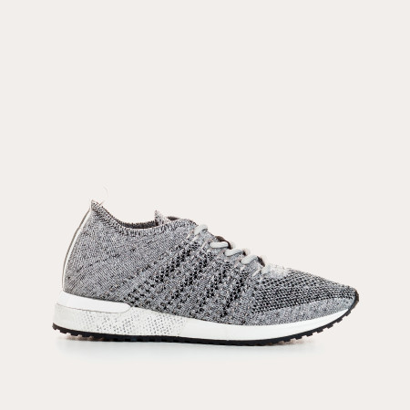 Baskets à lacets en lycra irisé pour femme