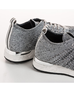 Lace-up sneakers in Iridescent Lycra for Women