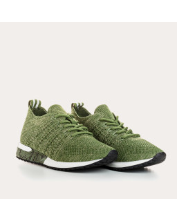 Lace-up sneakers in Iridescent Lycra for Women