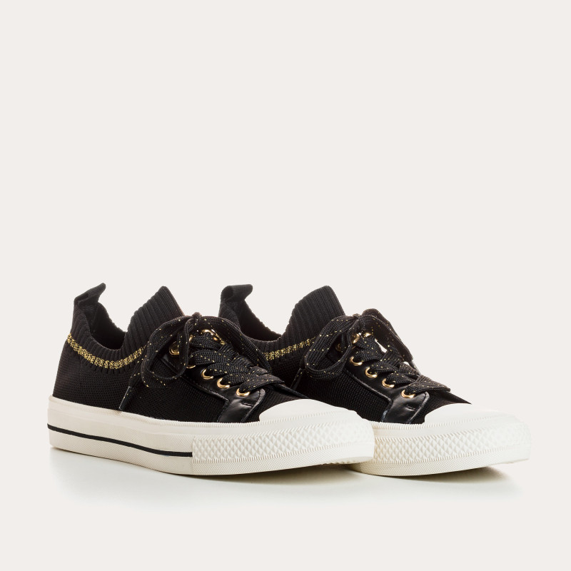 Sneakers for fabric two-tone woman