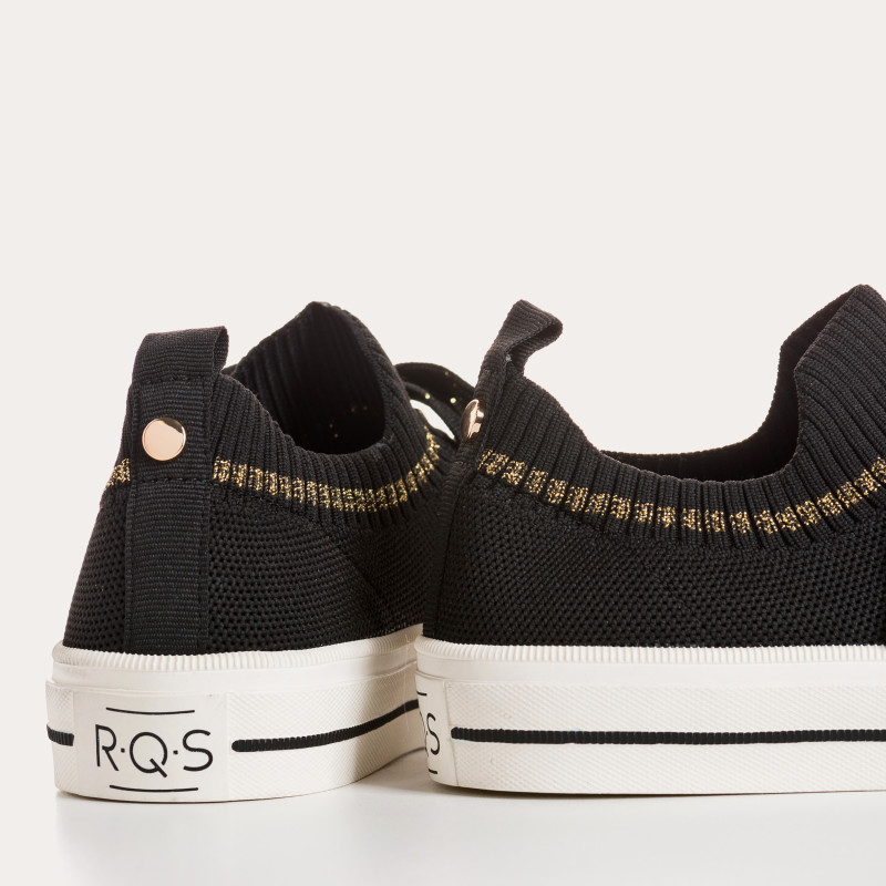 Sneakers for fabric two-tone woman