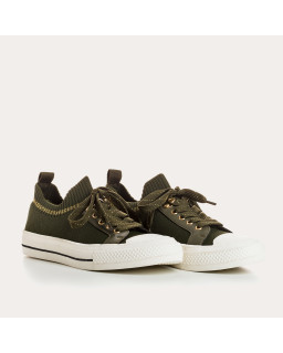 Sneakers for fabric two-tone woman