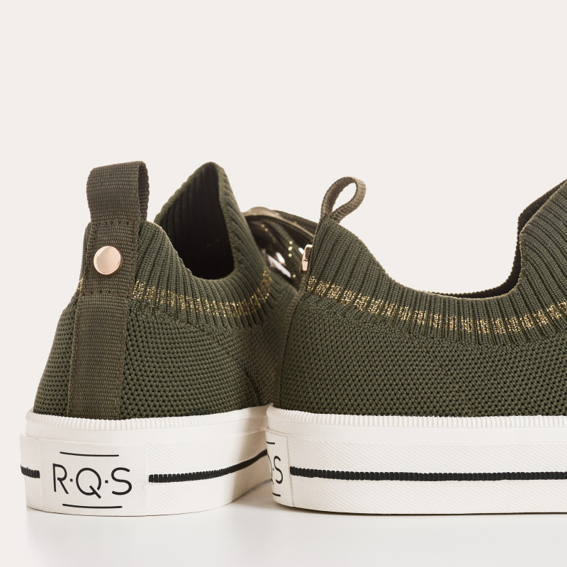 Sneakers for fabric two-tone woman