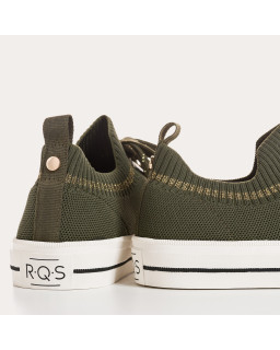 Baskets pour femme bicolore en tissu