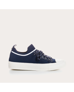 Sneakers for fabric two-tone woman