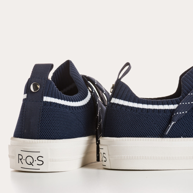 Baskets pour femme bicolore en tissu