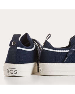 Baskets pour femme bicolore en tissu