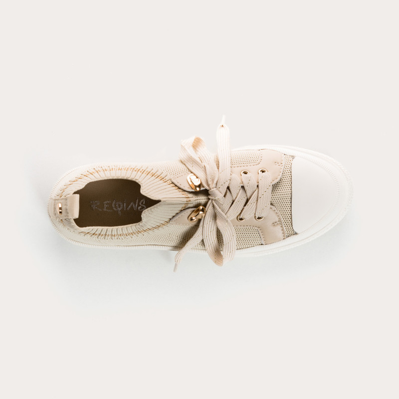 Sneakers for fabric two-tone woman
