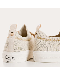 Baskets pour femme bicolore en tissu