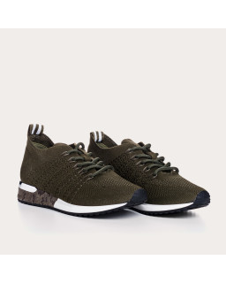 Lycra Khaki Women's Woman Sneakers