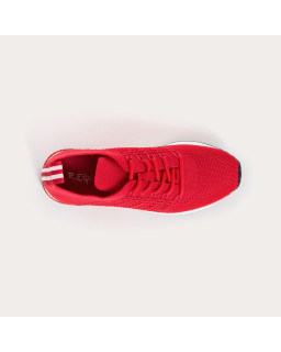 Baskets pour femme à lacets en lycra kaki