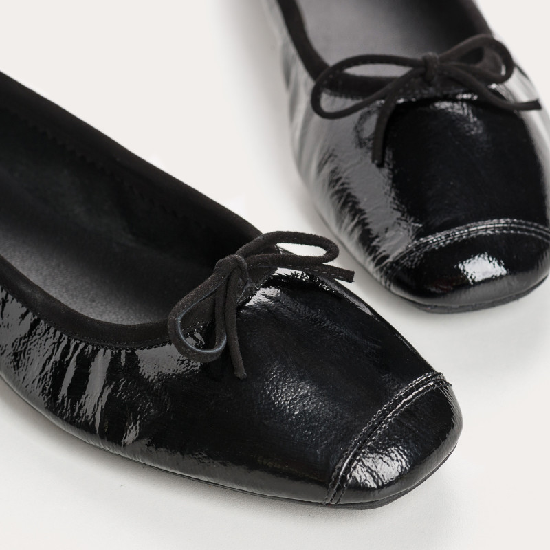 Napak leather knot flat ballerinas
