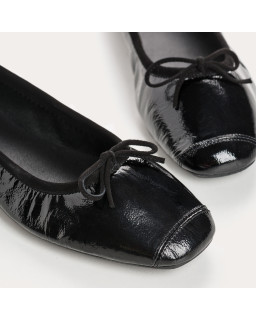 Napak leather knot flat ballerinas