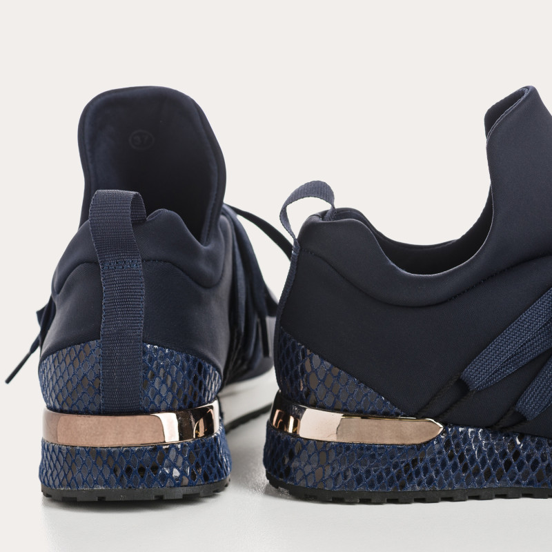 Baskets à lacets en lycra pour femme