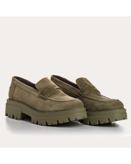 Mocassins Alabama chunky en cuir velours