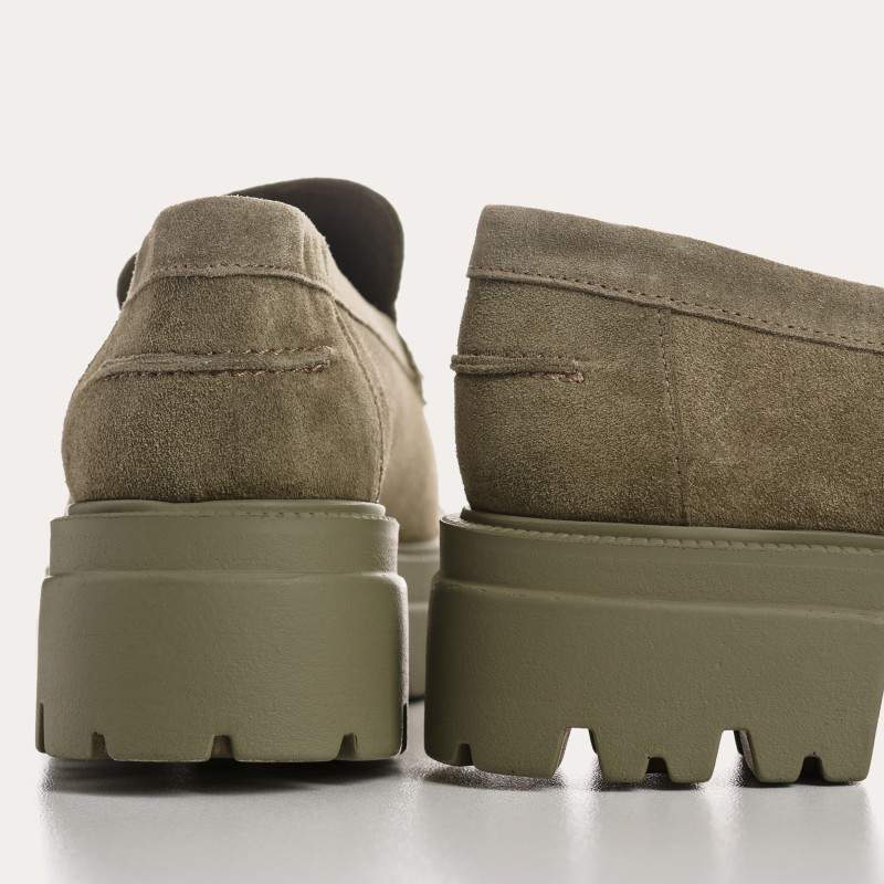 Mocassins Alabama chunky en cuir velours