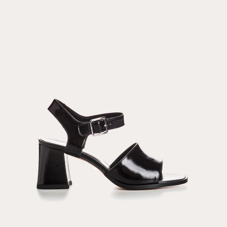 Sandales LONDON - chaussures à talons cuir vernis femme | REQINS