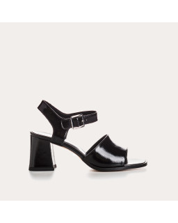 Sandales LONDON - chaussures à talons cuir vernis femme | REQINS
