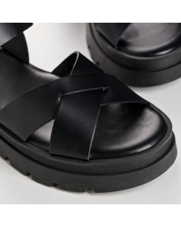 Sandales LOUISA - chaussures femme semelle chunky cuir | REQINS