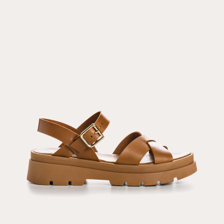 Sandales LOUISA - chaussures femme semelle chunky cuir | REQINS