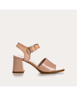 Sandales LONDON - chaussures à talons cuir vernis femme | REQINS