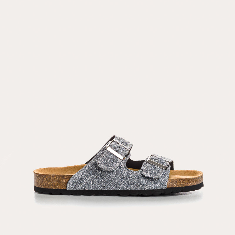 Nubia Bridles Sandals - Women's Lurex Leather Anatomical Shoes | Reqins