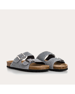 Nubia Bridles Sandals - Women's Lurex Leather Anatomical Shoes | Reqins