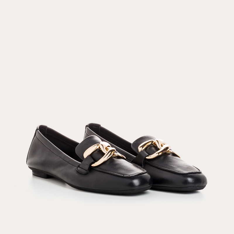Mocassin Bijou Femme Cuir - HASTER | Reqins