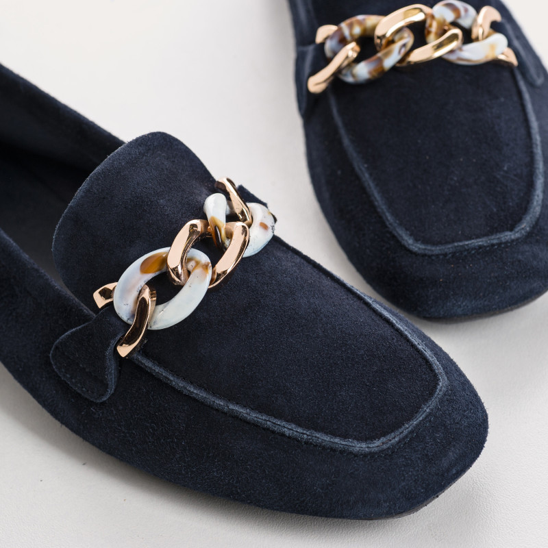 Moccasins Jewel Women's Velvet Leather - Horel | Reqins