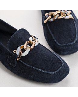 Moccasins Jewel Women's Velvet Leather - Horel | Reqins