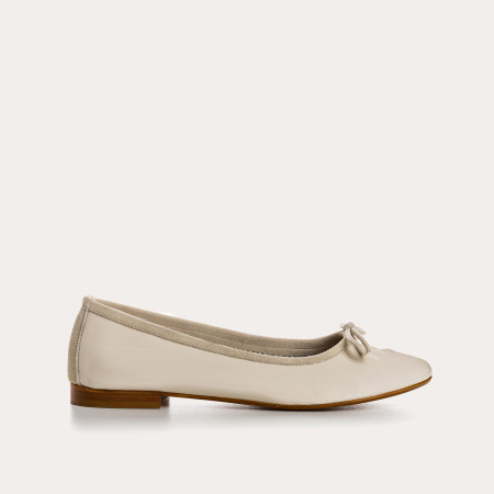 ballerines plates femme cuir vernis | reqins
