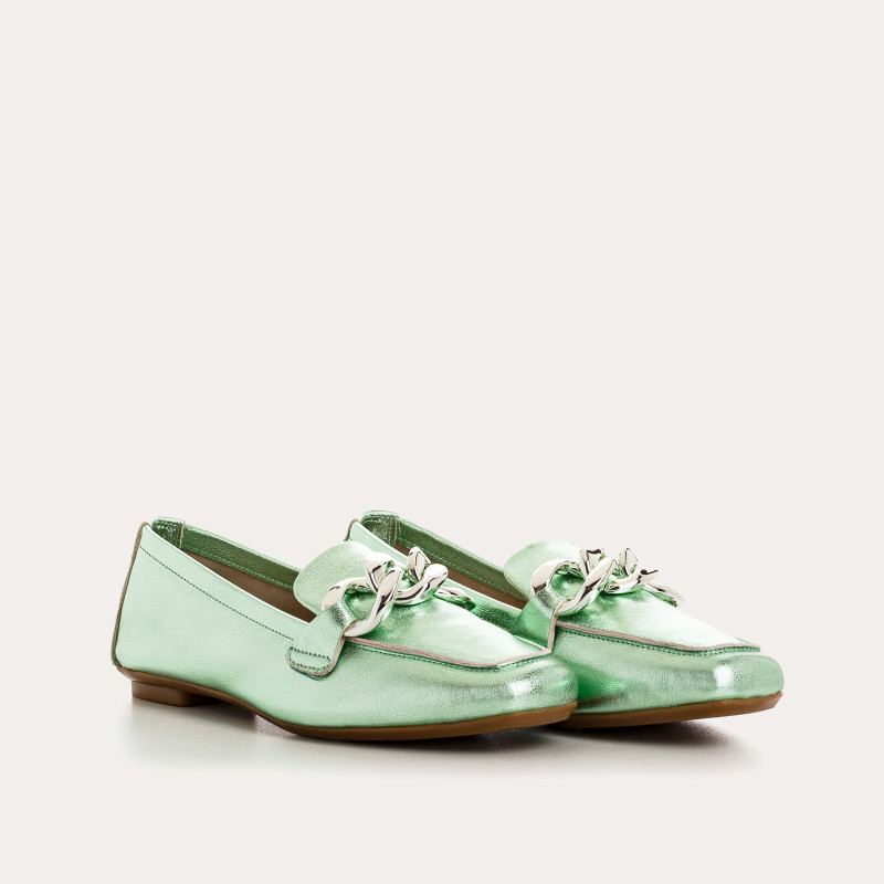 Mocassins Femme Cuir Métallisé  - HARTEGA  | Reqins