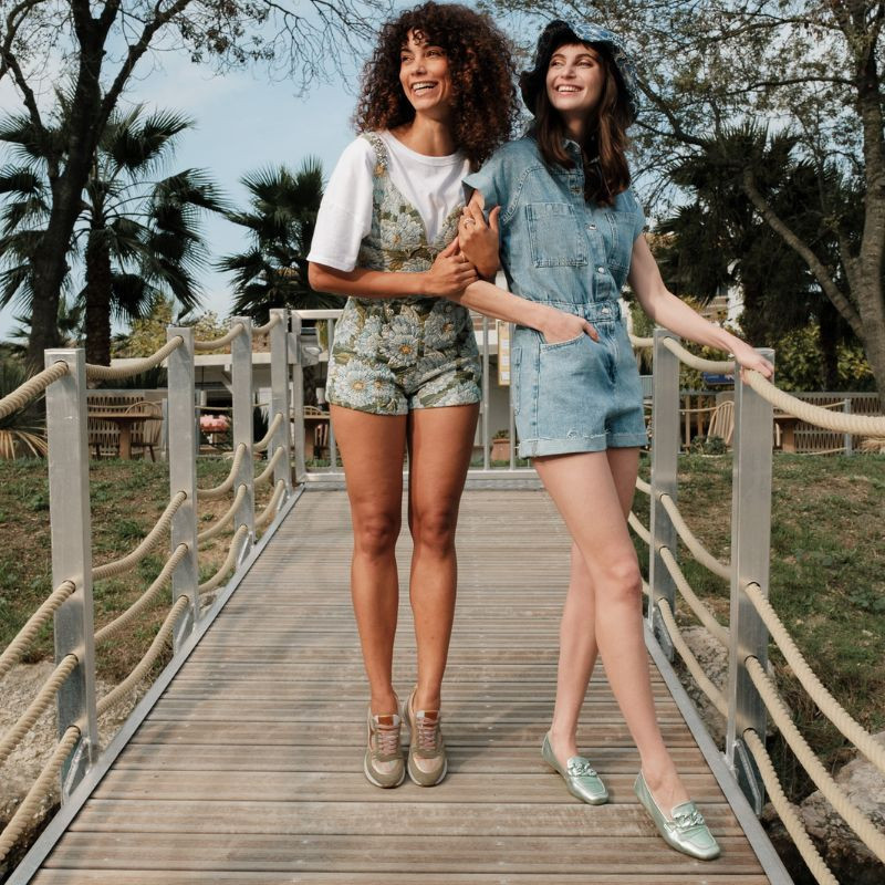 Mocassins Femme Cuir Métallisé  - HARTEGA  | Reqins