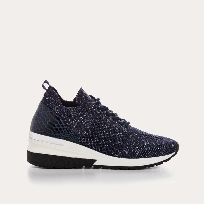 Women's crochet fabric lace top sneakers