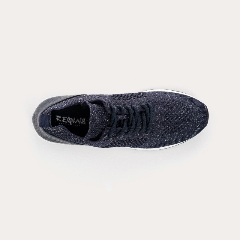 Baskets à lacets en tissu crochet pour femme