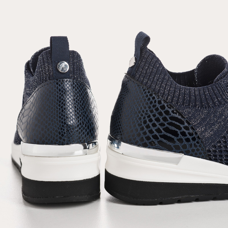 Baskets à lacets en tissu crochet pour femme