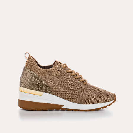 Women's crochet fabric lace top sneakers