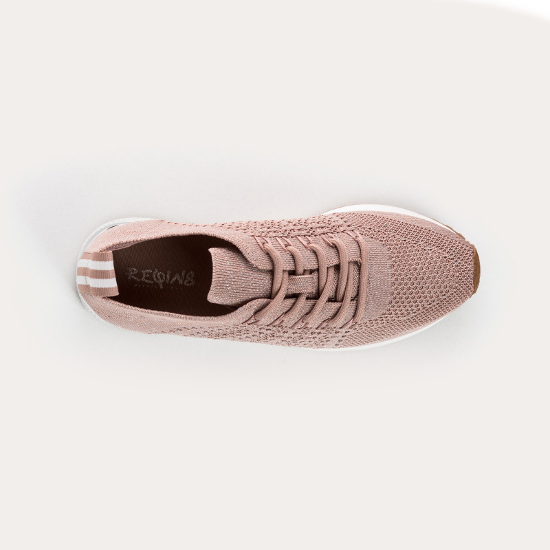 Lace-up sneakers in Iridescent Lycra for Women