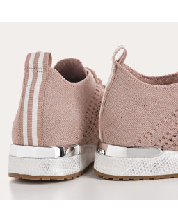 Baskets à lacets en lycra irisé pour femme