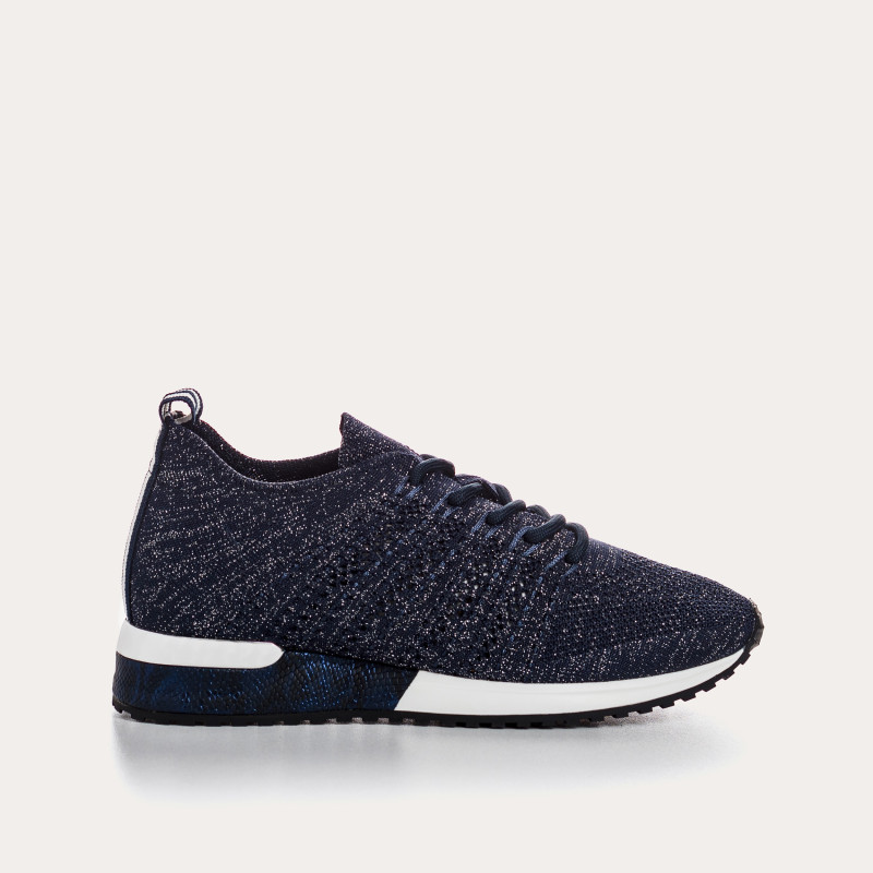 Lace-up sneakers in Iridescent Lycra for Women