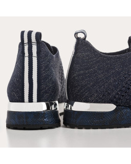 Baskets à lacets en lycra irisé pour femme