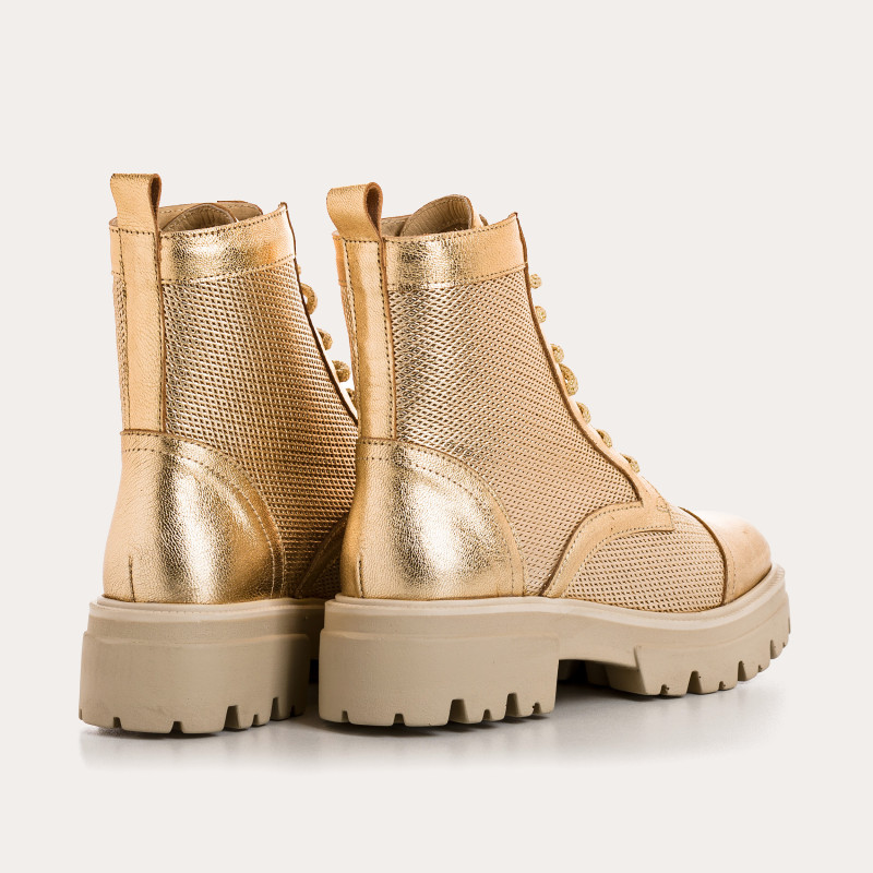 Boots Femme Cuir Perfo - DETROIT | Reqins