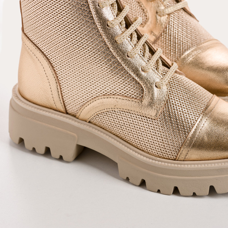 Boots Femme Cuir Perfo - DETROIT | Reqins