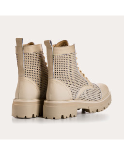 Boots Woman Leather Perfo - Detroit | Reqins