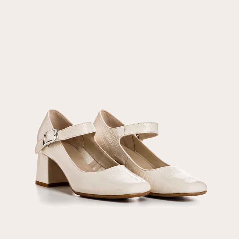 Naplak Leather Babies Leather Pumps - Galante | Reqins
