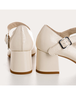 Naplak Leather Babies Leather Pumps - Galante | Reqins